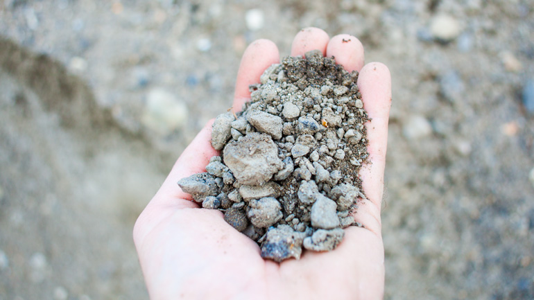 Photo of gravel close up